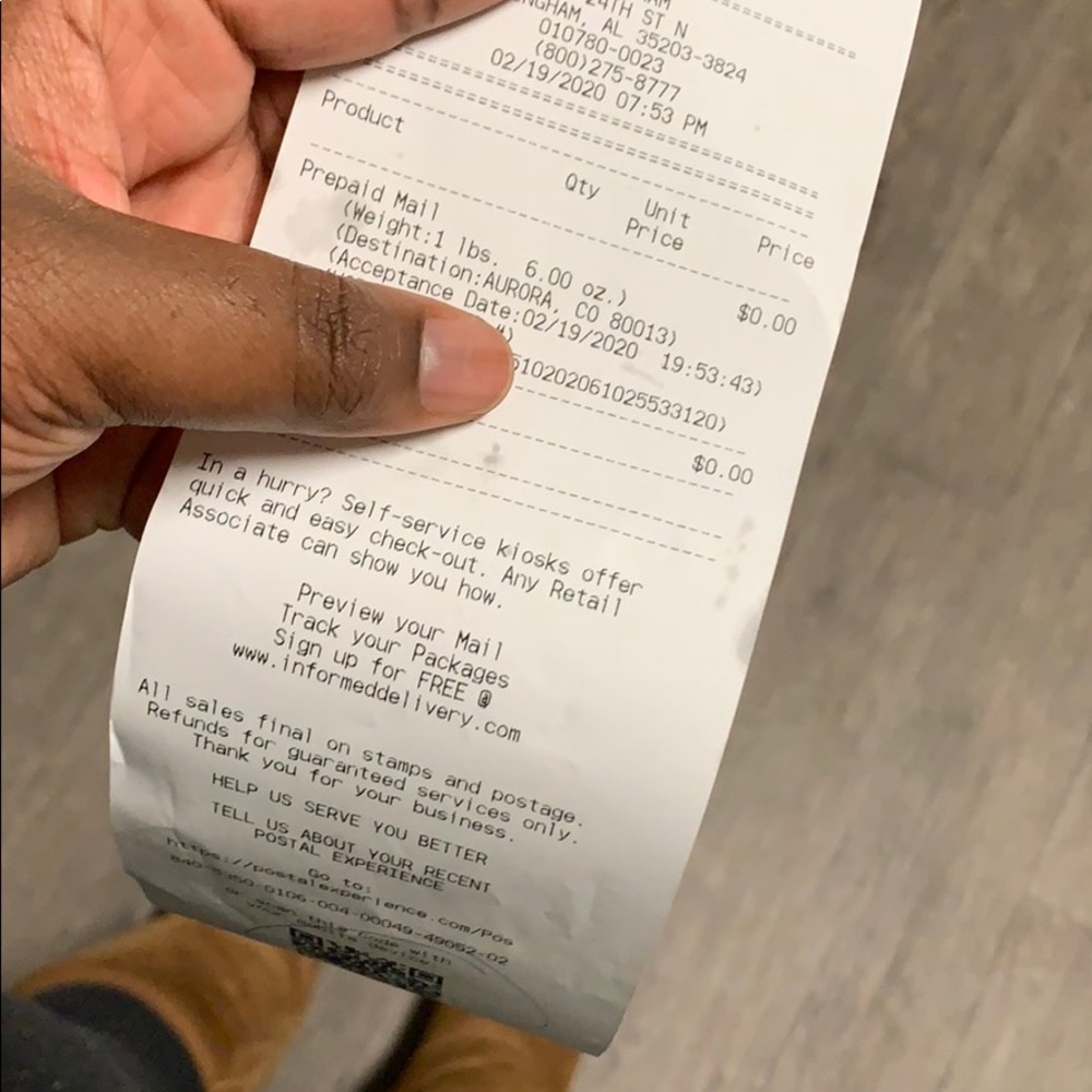 Proof of Shipping